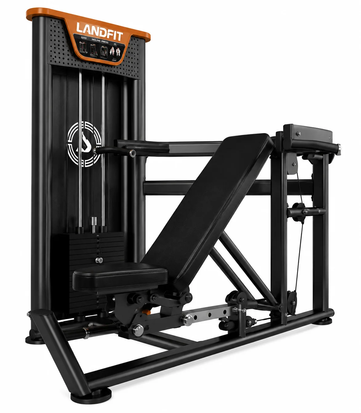 Тренажёр для жима от груди и с плеч комбинированный Land Fitness LDHS-175