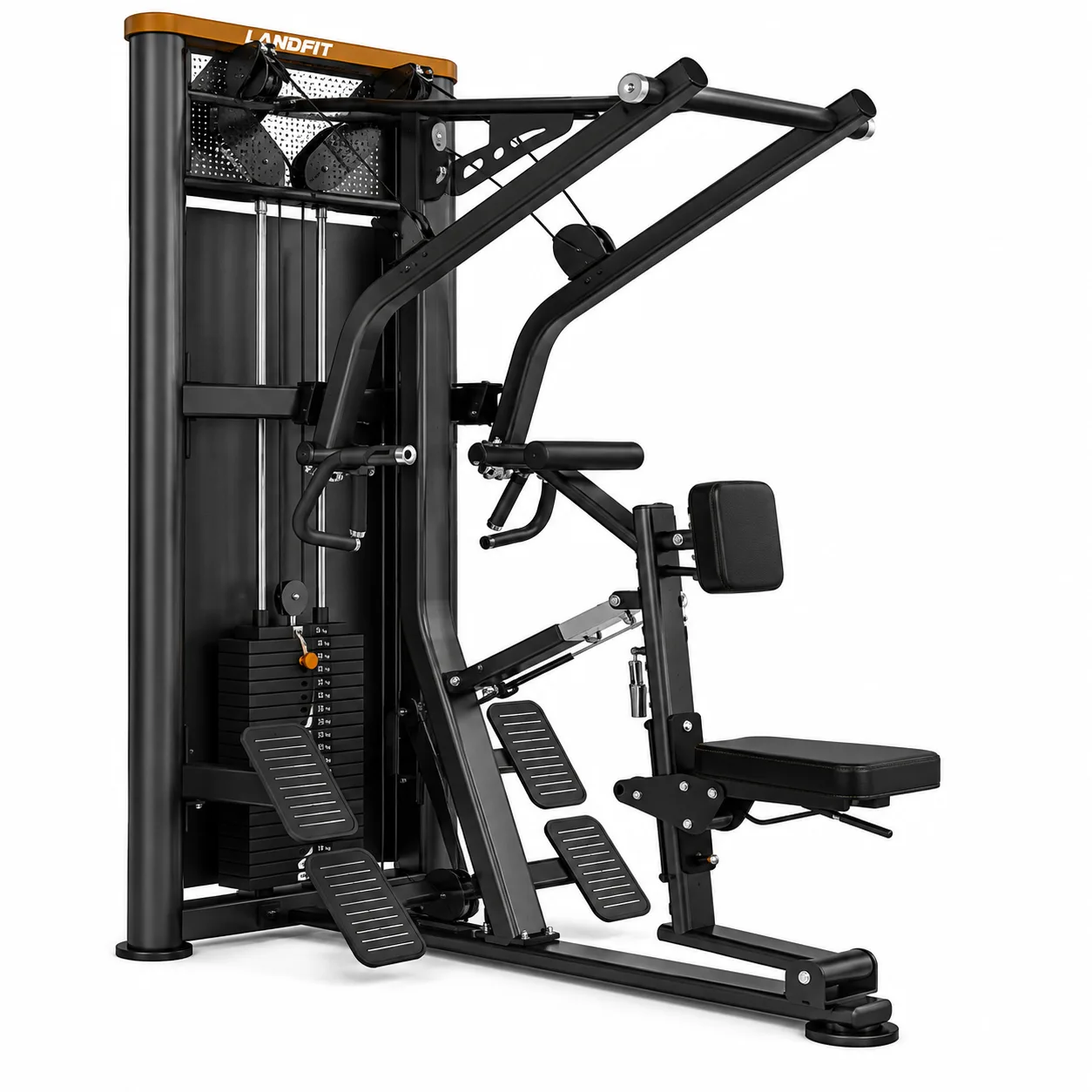 Тренажёр для тяги к поясу с независимыми рукоятями Land Fitness LDHS-193